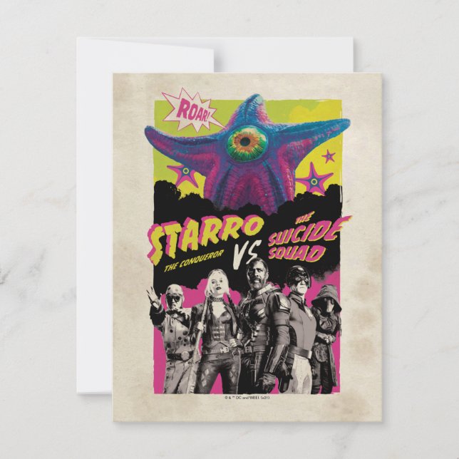The Suicide Squad | Starro Vs The Suicide Squad Note Card (Front)