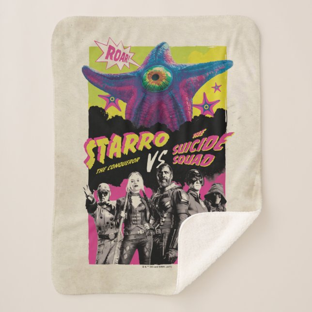 The Suicide Squad | Starro Vs The Suicide Squad Sherpa Blanket (Front)