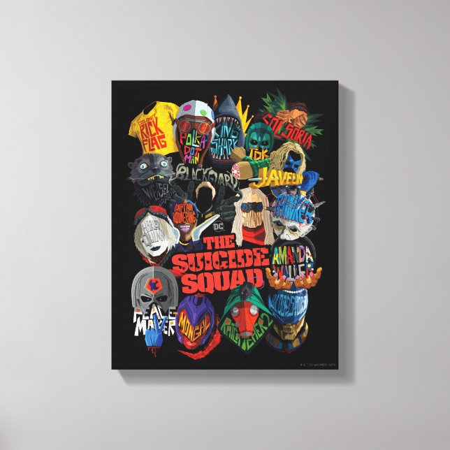 The Suicide Squad | Stylized Avatars Canvas Print (Front)