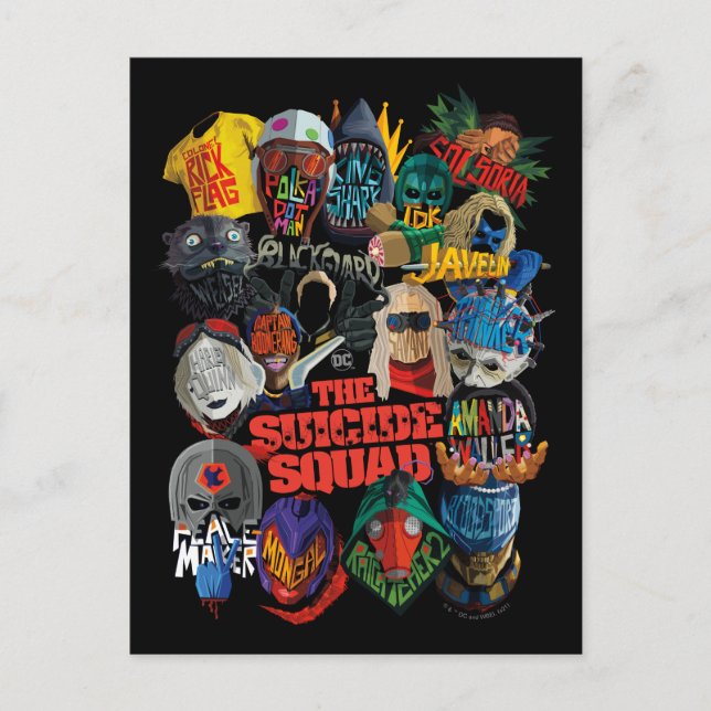 The Suicide Squad | Stylized Avatars Postcard (Front)