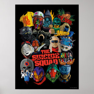 The Suicide Squad   Stylized Avatars Poster