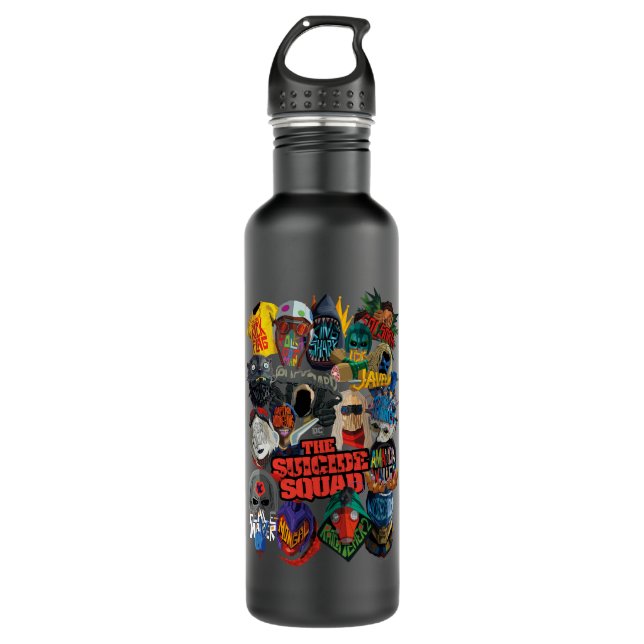 The Suicide Squad | Stylized Avatars Stainless Steel Water Bottle (Front)