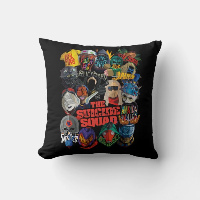 The Suicide Squad | Stylized Avatars Throw Pillow (Front)