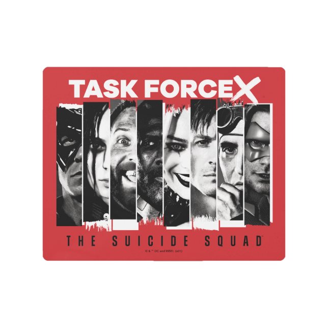 The Suicide Squad | Task Force X Metal Print (Front)
