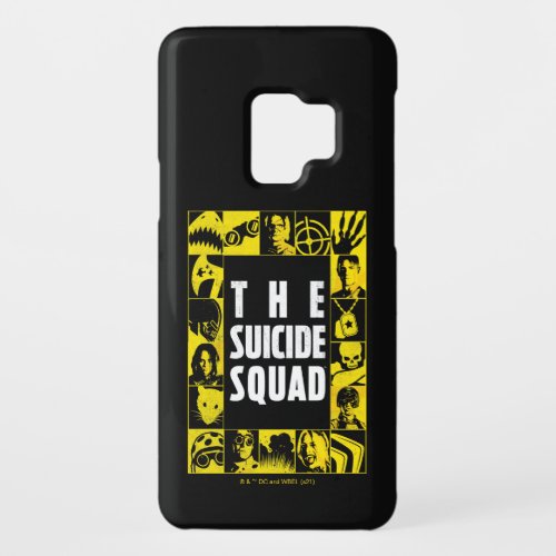 The Suicide Squad  Yellow  Black Icon Blocks Case_Mate Samsung Galaxy S9 Case