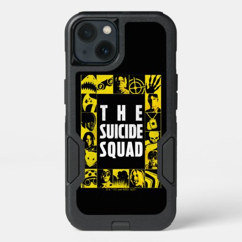 The Suicide Squad  Yellow  Black Icon Blocks iPhone 13 Case