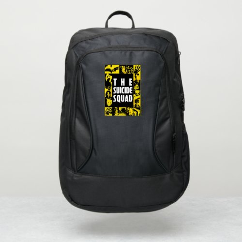 The Suicide Squad  Yellow  Black Icon Blocks Port Authority Backpack