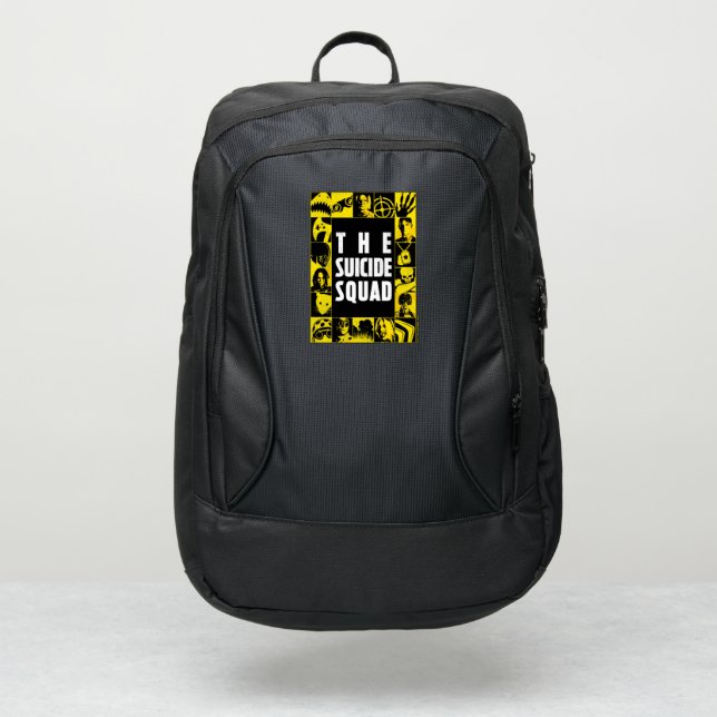 The Suicide Squad | Yellow & Black Icon Blocks Port Authority® Backpack (Front)