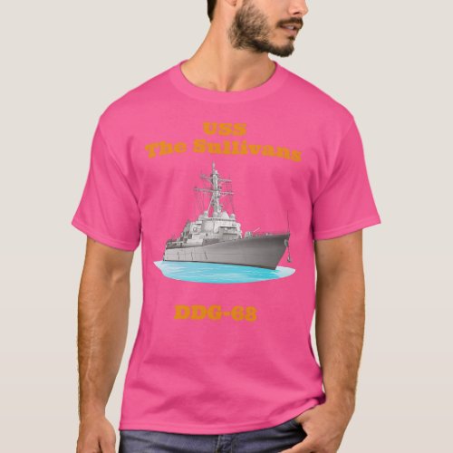 The Sullivans DDG68 Destroyer Ship T_Shirt