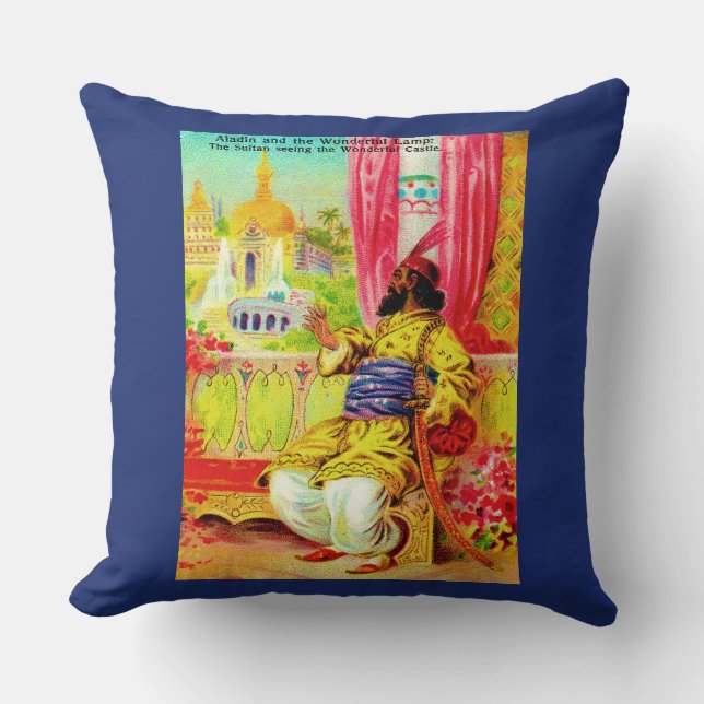 The Sultan Throw Pillow (Front)