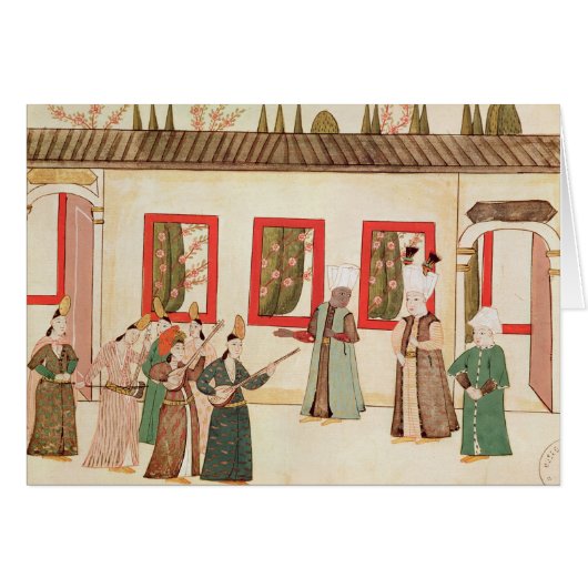 The Sultan with his favourite Cards (Front Horizontal)