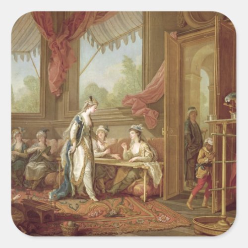 The Sultana Ordering Tapestries Square Sticker
