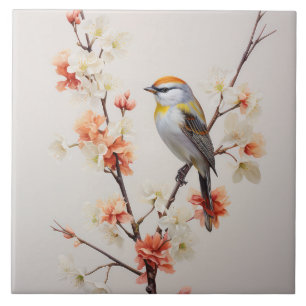 The Summer Bird Ceramic Tile