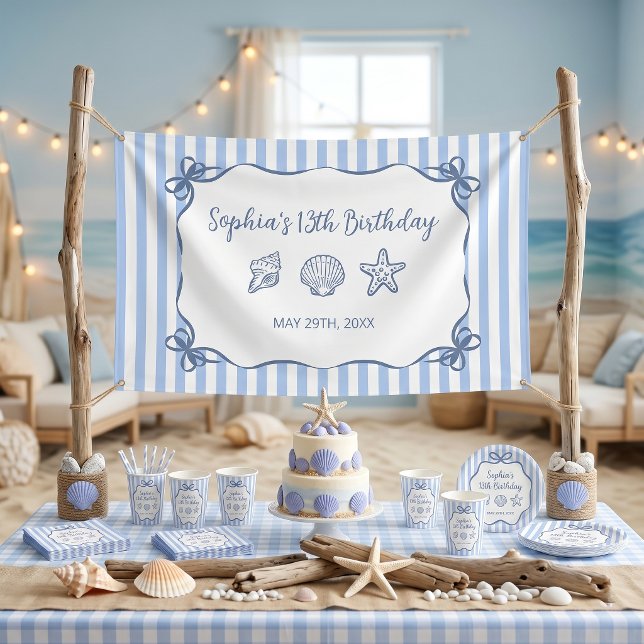 The Summer Hand Drawn Birthday Party Banner (Creator Uploaded)