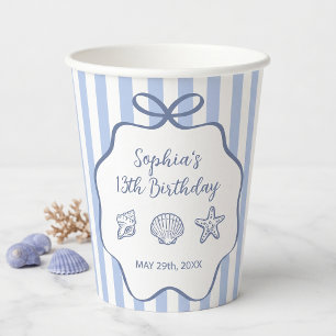 The Summer Hand Drawn Birthday Party Paper Cups
