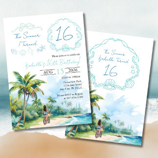 The Summer I Turned 16 Birthday Invitation