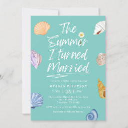 The Summer I Turned Married Bridal Shower Invitation | Zazzle