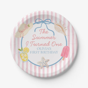 The Summer I Turned One First Birthday Paper Plates