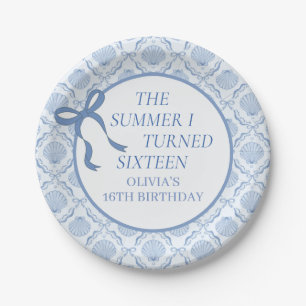 The Summer I Turned sixteen 16th Birthday Paper Plates