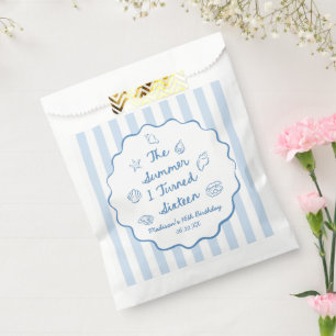 The Summer I Turned Sixteen 16th Birthday Party Favor Bag