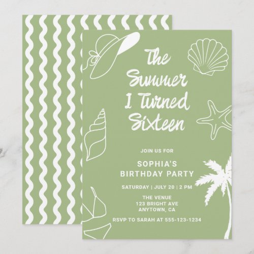 The Summer I Turned Sixteen 16th Birthday Party