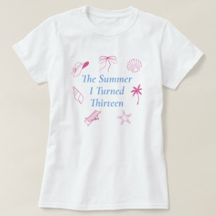 The Summer I Turned Thirteen Seashells Beach T-Shirt