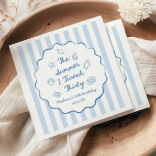The Summer I Turned Thirty 30th Birthday Party Napkins