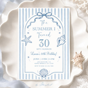 The Summer I Turned Thirty Birthday Invitation