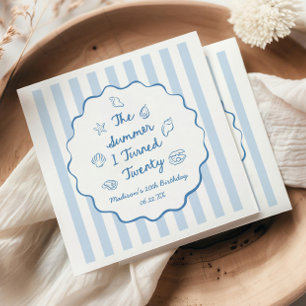 The Summer I Turned Twenty 20th Birthday Party Napkins