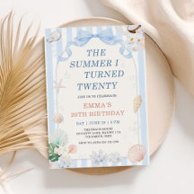 The Summer I Turned Twenty Seashell Birthday