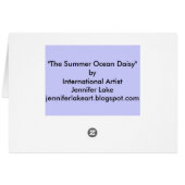 "The Summer Ocean Daisy" (Back Horizontal)