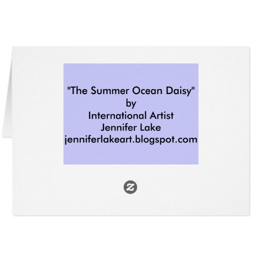"The Summer Ocean Daisy" (Back Horizontal)
