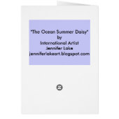 "The Summer Ocean Daisy" Cards (Back)