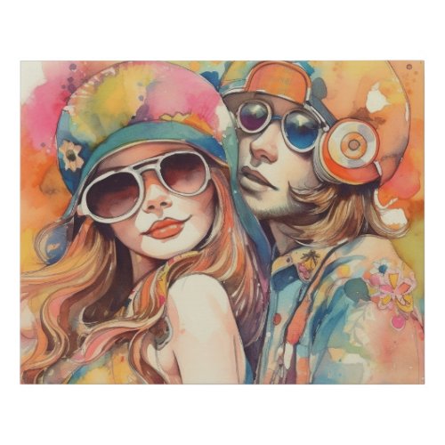 The Summer Of Love Faux Canvas Print