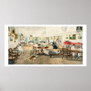 The Summer Room in the Artist's House at Patna, In Poster