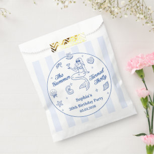 The Summer Turned Thirty 30th Birthday Pretty Favor Bag