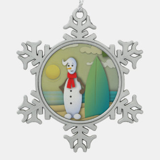 The Summertime Snowman Ornament