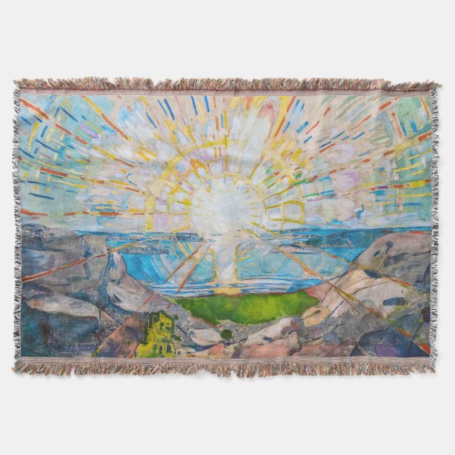 The Sun 1909 | Edvard Munch | Throw Blanket (Front)