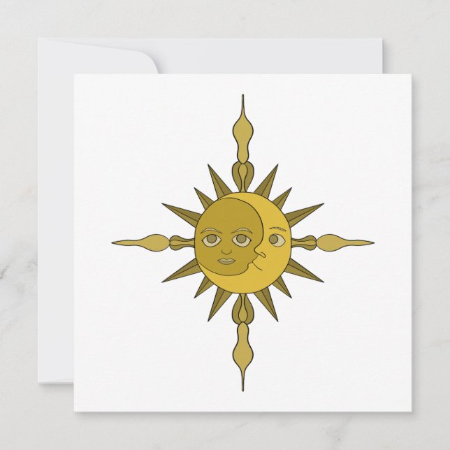 The Sun and Moon Invitation (Front)