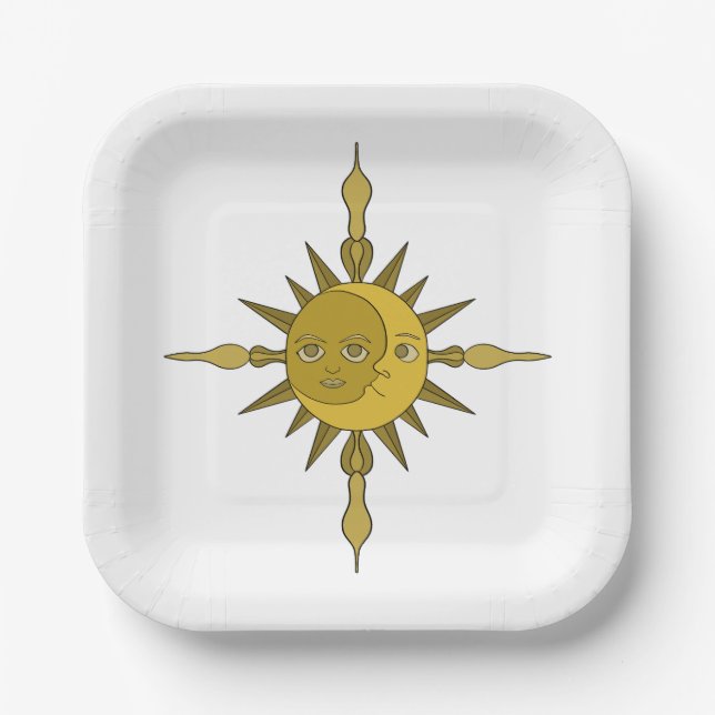 The Sun and Moon Paper Plates (Front)