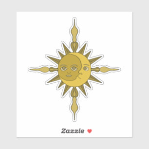 The Sun and Moon Sticker