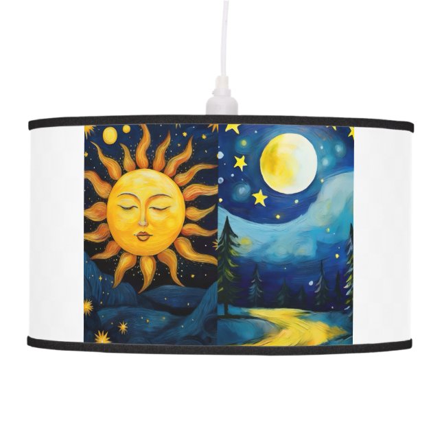 The Sun and the Moon  Ceiling Lamp (Front)