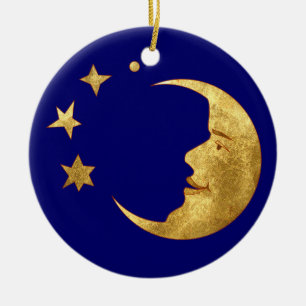 The Sun and the Moon Ceramic Ornament