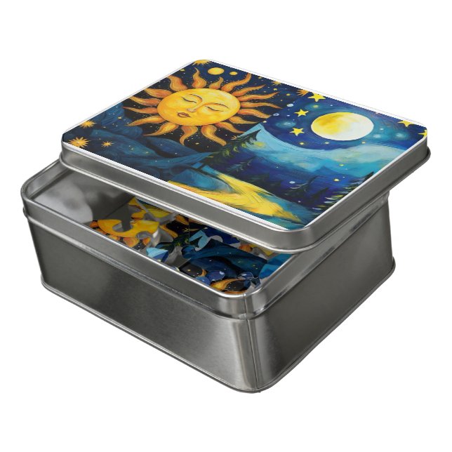 The Sun and the Moon puzzle (Lid Open)