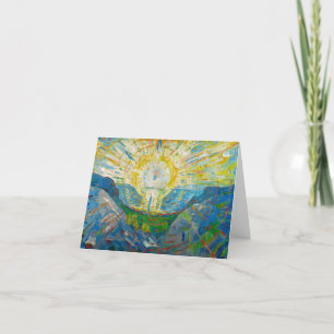 The Sun by Edvard Munch Thank You Card