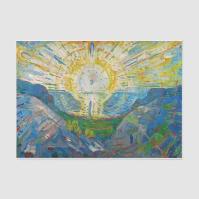 The Sun by Edvard Munch Tissue Paper (Front)