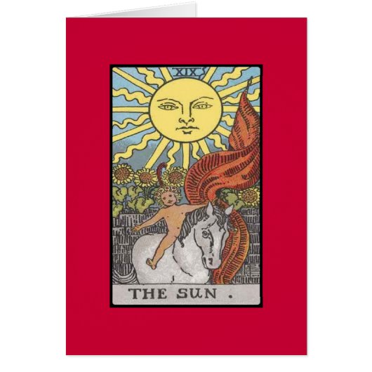 The Sun card tarot image (Front)