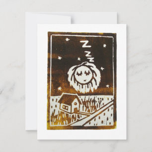 THE SUN HAS FALLEN ASLEEP IN THE SKY RSVP CARD