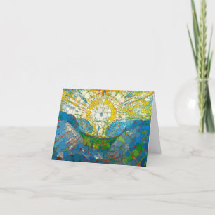 The Sun, Infinity Dots by After William Morris Letterpress Thank You Card