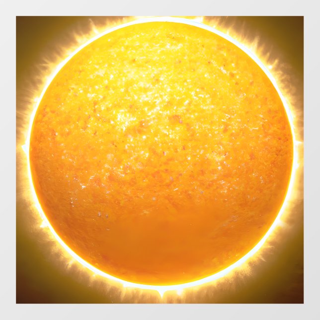 The sun is the star at the center of our solar sys wall decal  (Front)